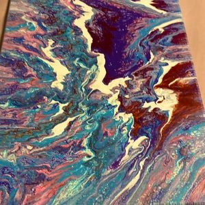 A pour paint picture